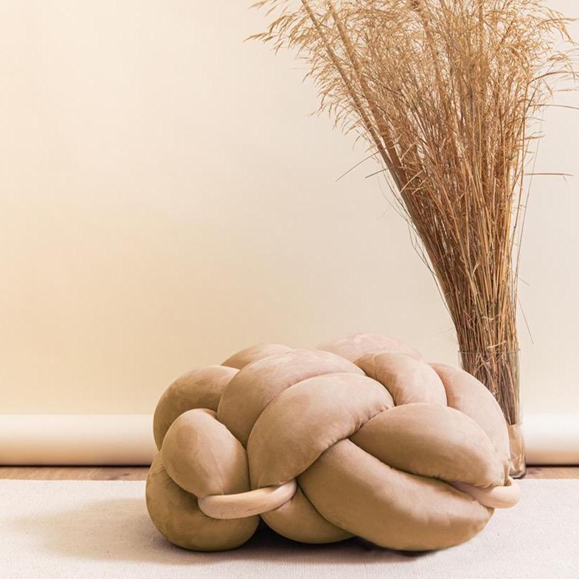 Suede Knots Cushion