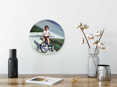 A Child on a Bicycle - Original Painting