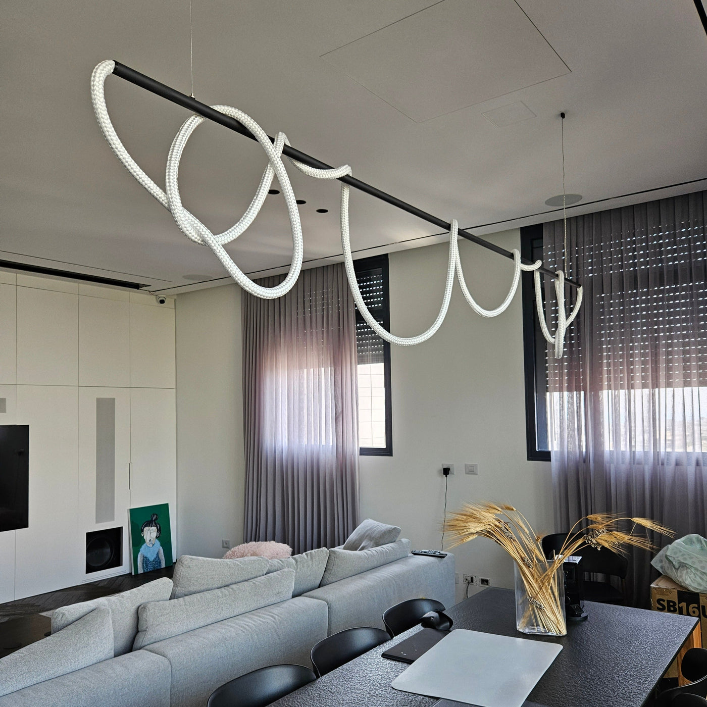 Hanging Around -  Extra Wide Rope Lamp