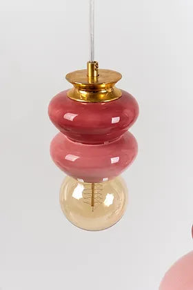 Small Apilar Lamp- Dark Pink