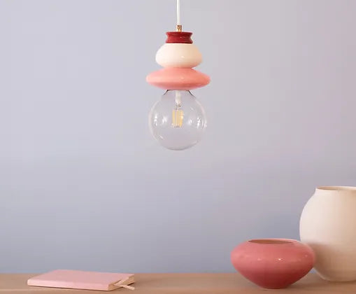 Small Apilar Lamp- Light Pink