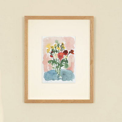 Blurred Flowers - Original framed painting