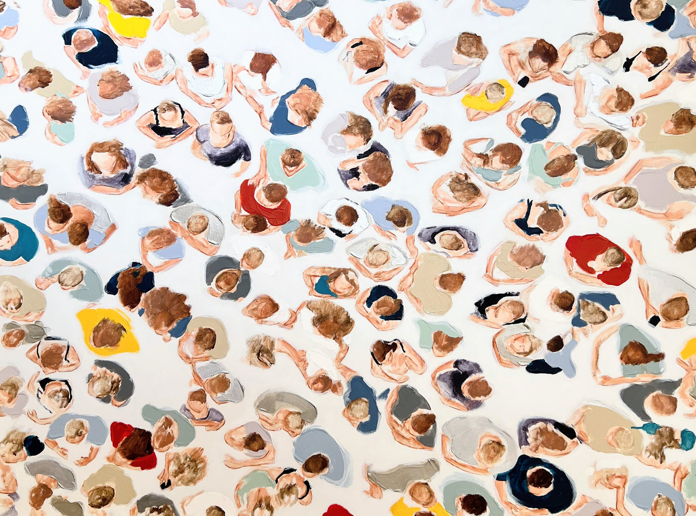 People in the crowd- 120X90 canvas