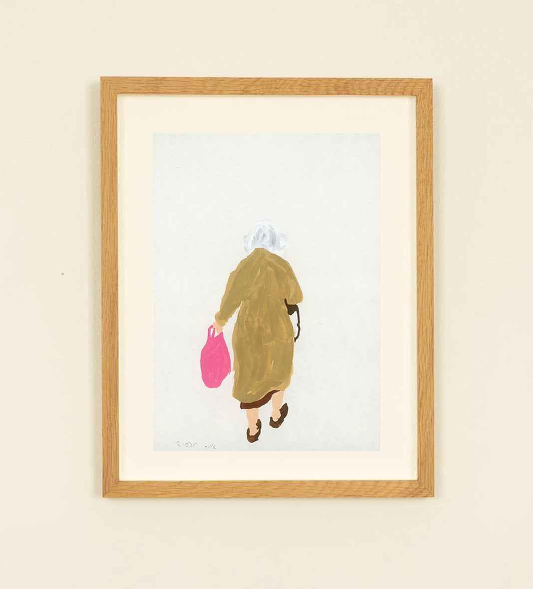 Original Painting- Woman with a bag