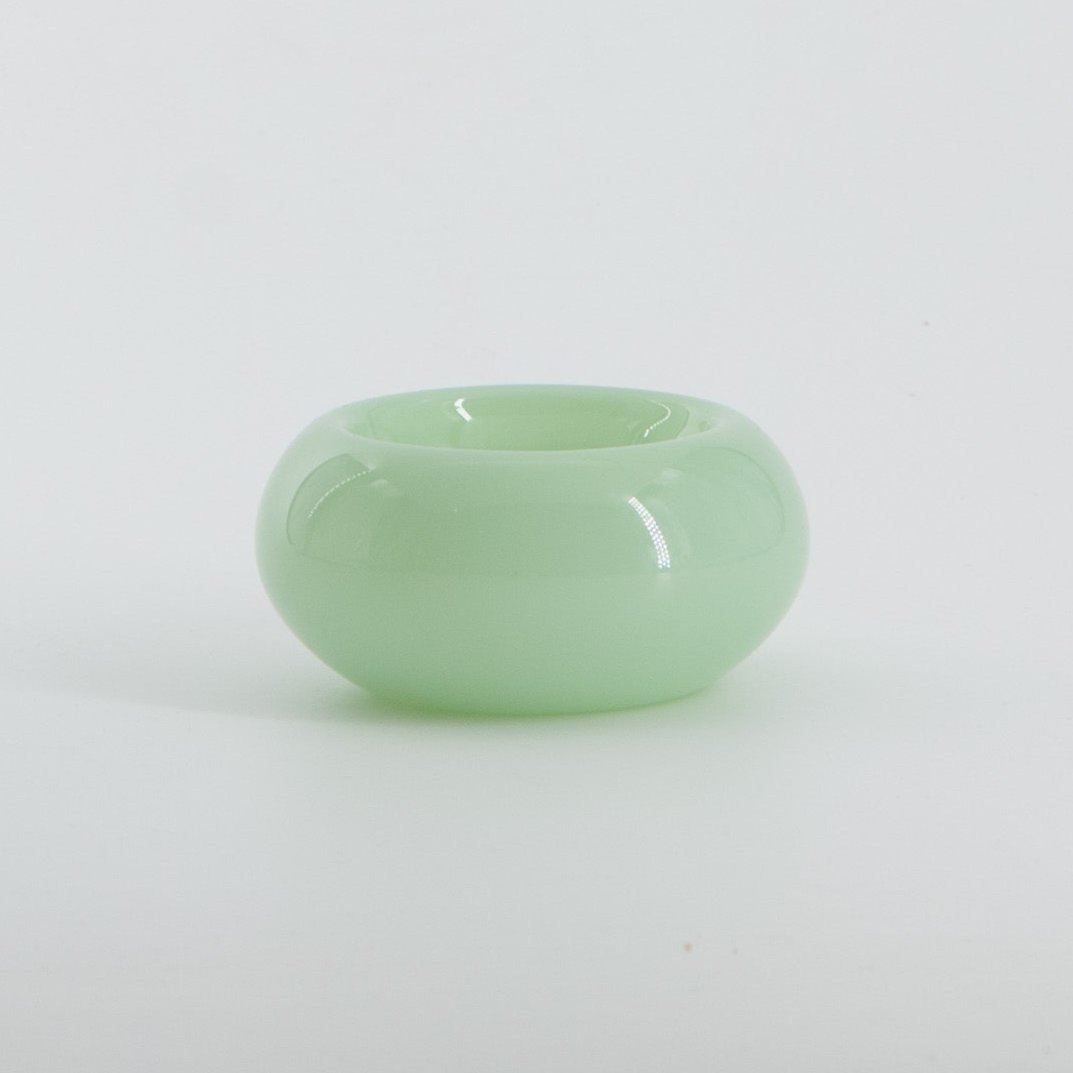 Avocado planter - Milky Glass