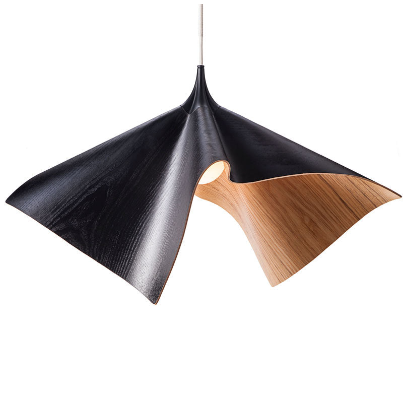 Bloom Wood Lamp- Black (display)