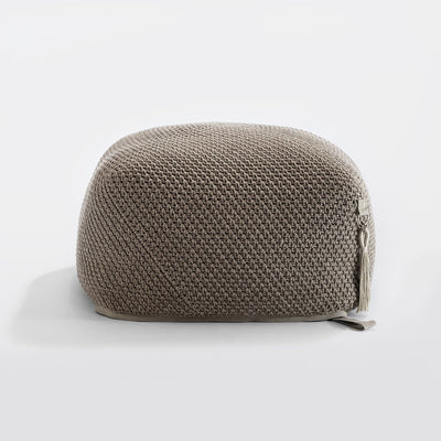 Outdoor Indoor Cube Pouf- Earth