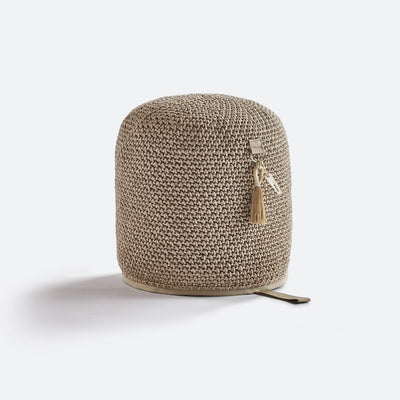 Outdoor Indoor Cylinder pouf - Earth