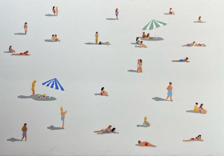 People on the beach- 100X70 canvas