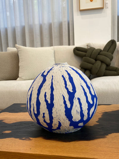 Large coral vase- Guy Jana