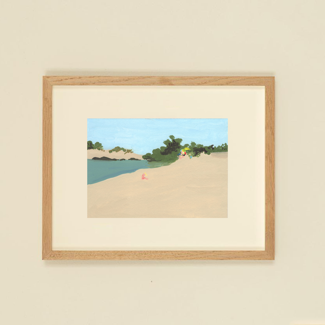 Original framed painting- Landscape - Or Lapid