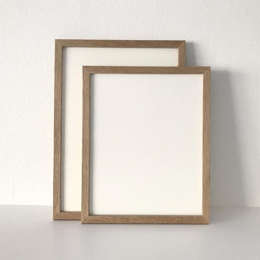 Natural oak frame for Inbal Assa's prints S/M/L/XL