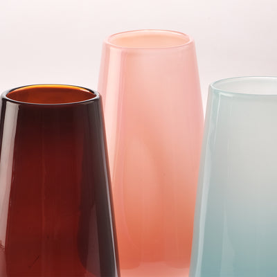 Glass Vase- Pink Diamond