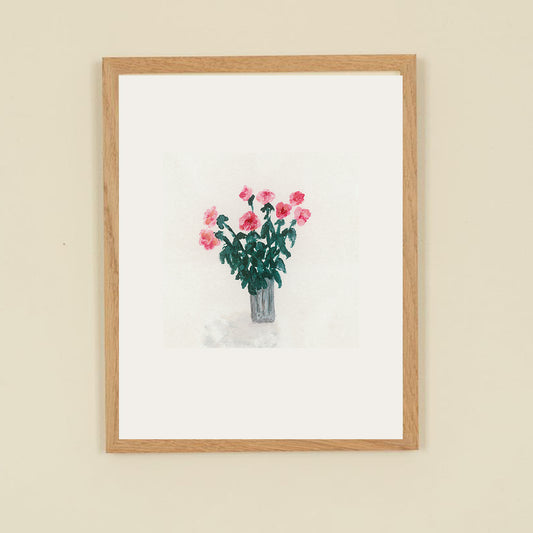 A Vase of Flowers - Framed Print