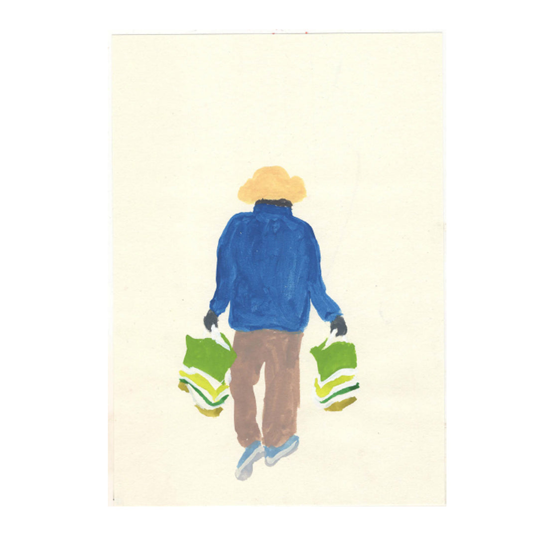 Man with Green bags