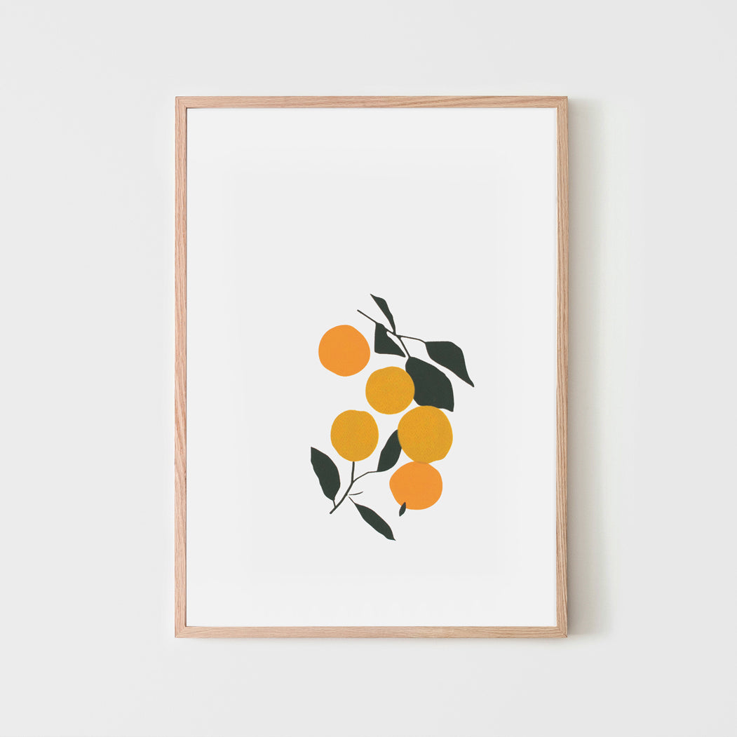 תפוזים ושזיפים- הדפס משי