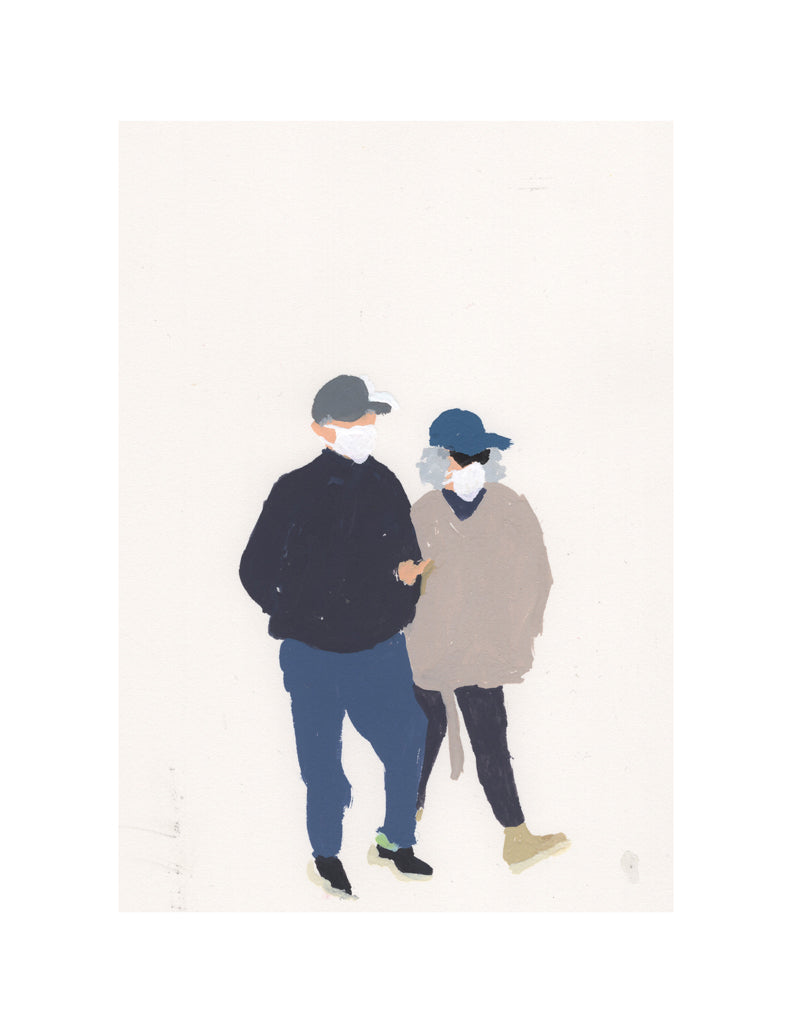Limited edition Print- Couple with a cap