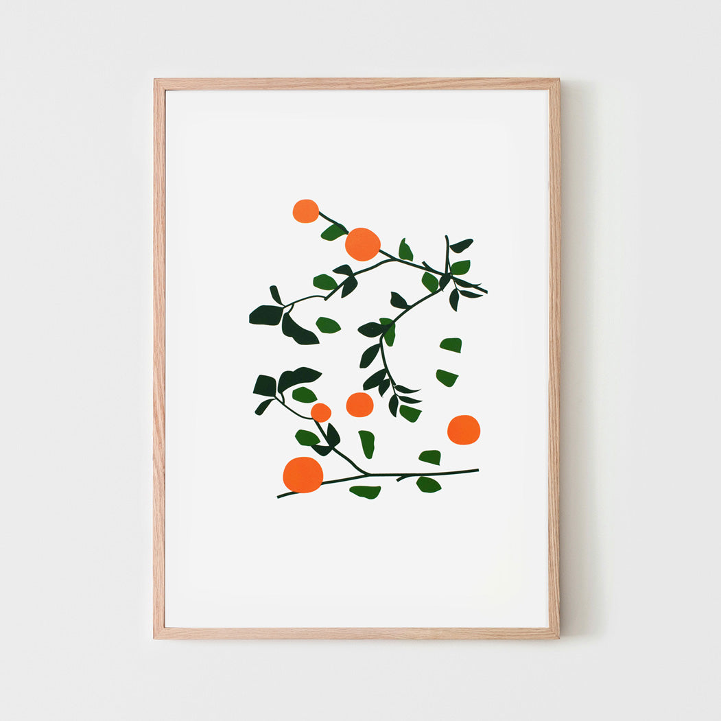 Orange Blossom - silk screen print
