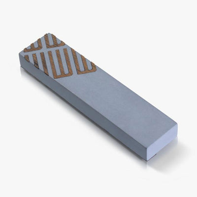 Concrete and wood Mezuzah- Diagonal Shin