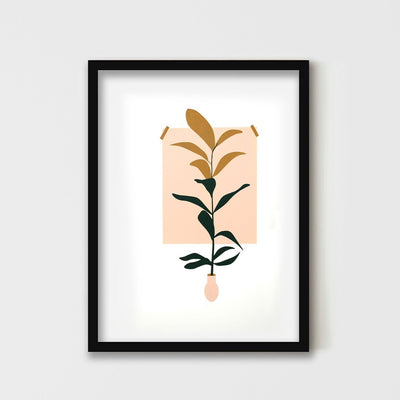 Delicate Plant  - silk screen print