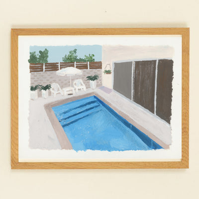 At the pool - Print