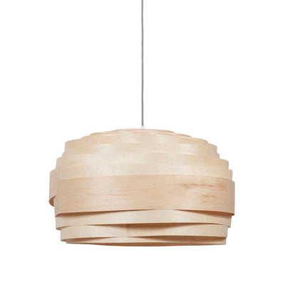 מנורת פורניר דגם מעונן חלקית- עץ מייפל
